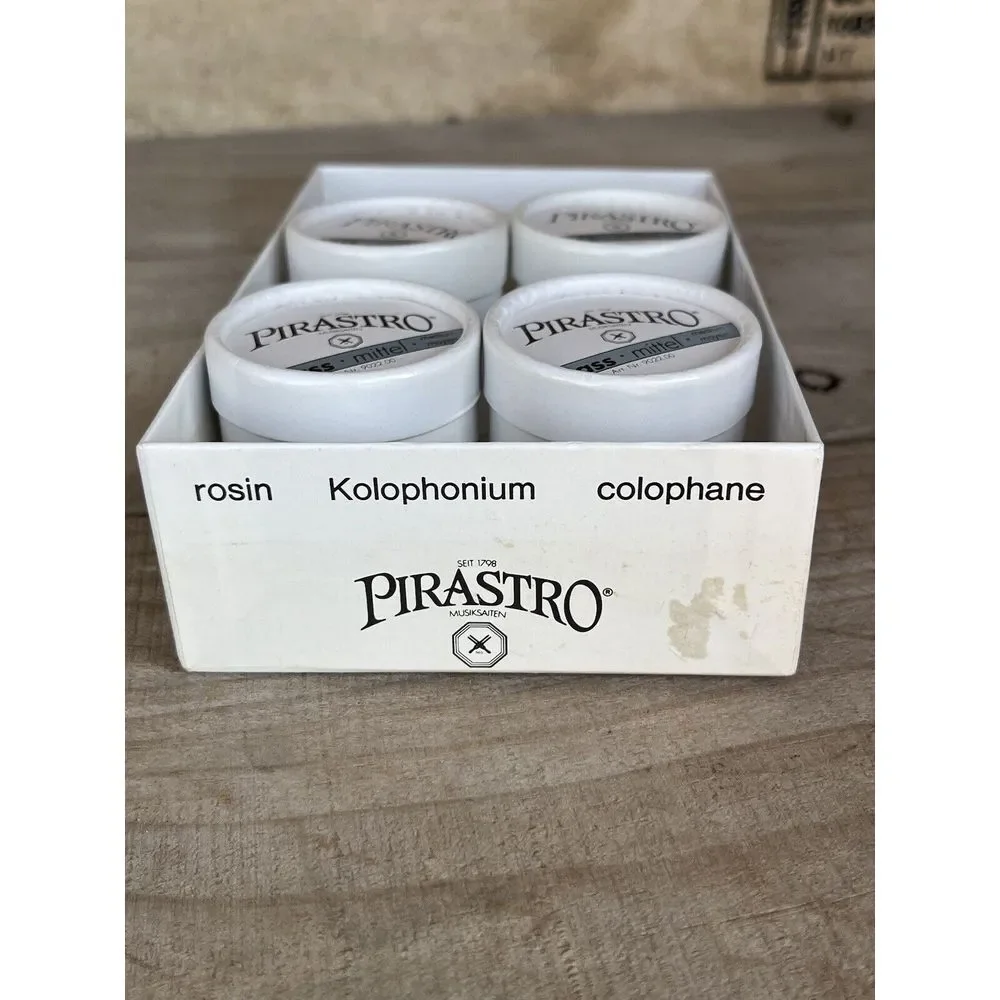 Pirastro Bass Mittel, Rosin Medium Celophane Made In West‎ Germany Set Of 4